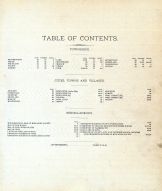 Table of Contents, Muscatine County 1899